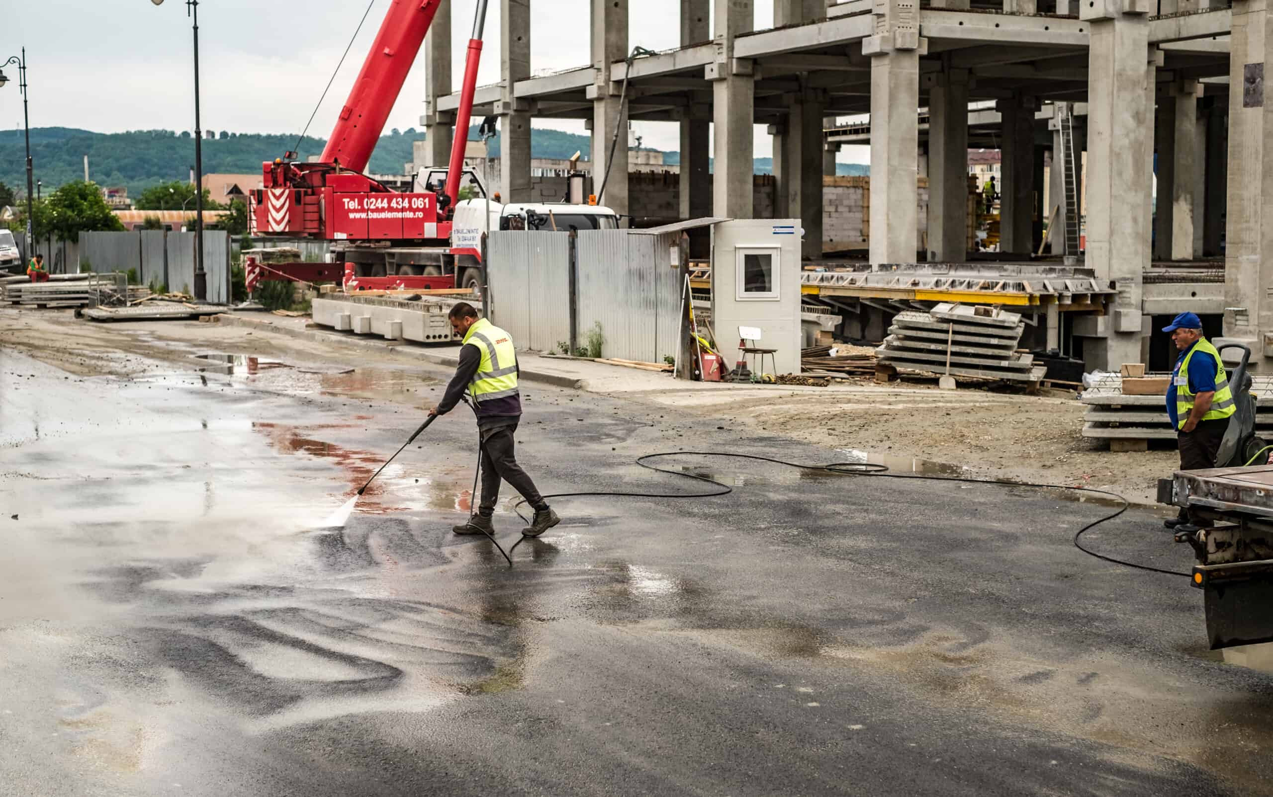 Construction Site Pressure Washing Commercial Power Washing